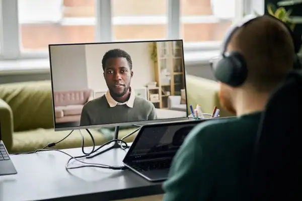 Man attending online mediation Margate MIAMS session